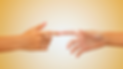Zwei Hände, die sich mit ausgestreckten Fingern berühren, Symbol für Verbindung, Kontakt und gegenseitige Unterstützung