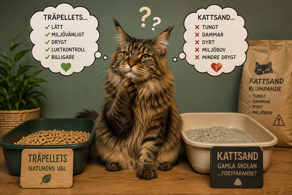 PeeWee eller vanlig kattsand – därför kommer vi aldrig gå tillbaka