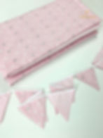 Thumbnail: Set of airy Baby Blanket and 12 textile Flags