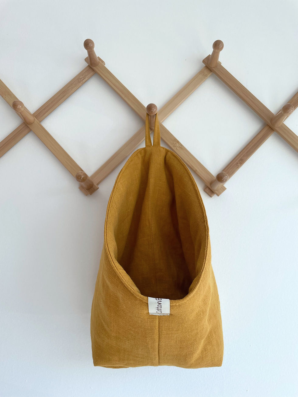 Thumbnail: Hanging Wall Pod Storage. Fabric storage bin.Nursery storage organization.