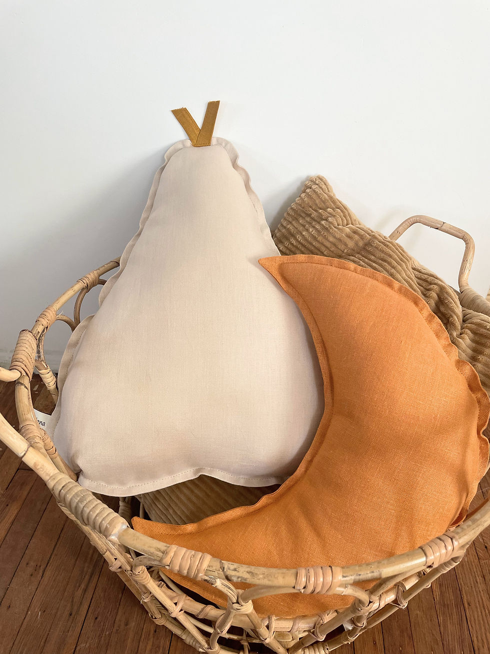 Thumbnail: Baby Room Decor, Pear Cushion, Decorative Cushion, Kids Room Decor