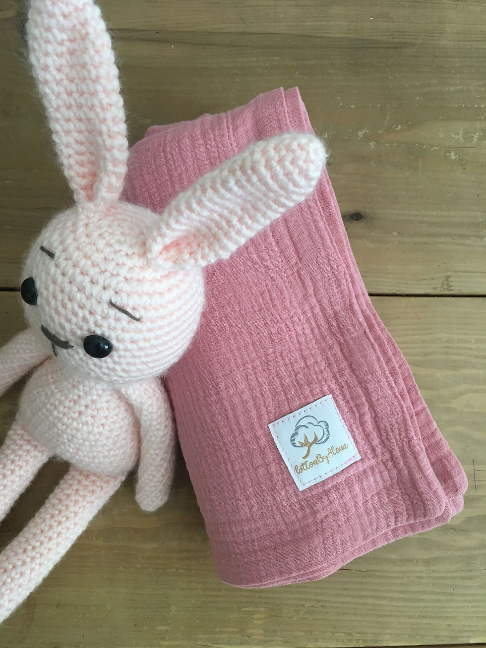 Thumbnail: Muslin Baby Blanket, Rust Baby Blanket, Bamboo Blanket