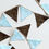 Thumbnail: Blue & Brown Cotton bunting, Cotton flag decoration