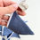 Thumbnail: Blue Linen bunting, Linen flag decoration