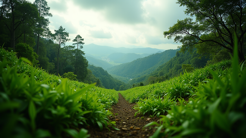 Eye-level view of a lush green landscape in Costa Rica
