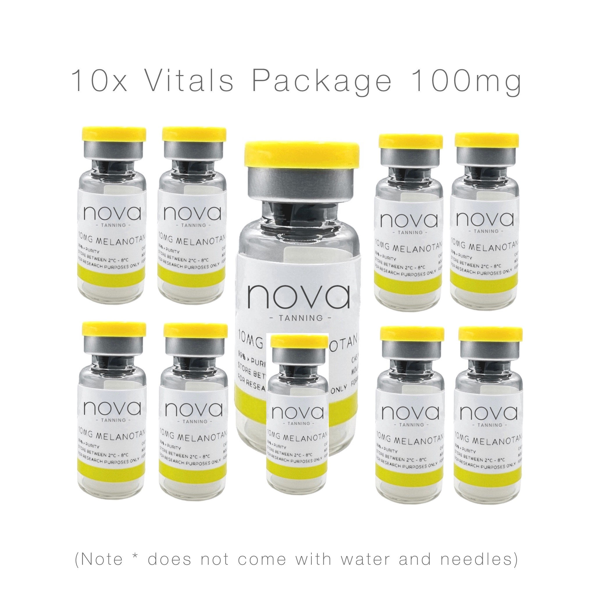 Melanotan 2 - 100MG (10 Vital's) * DOES NOT INCLUDE WATER TO MIX