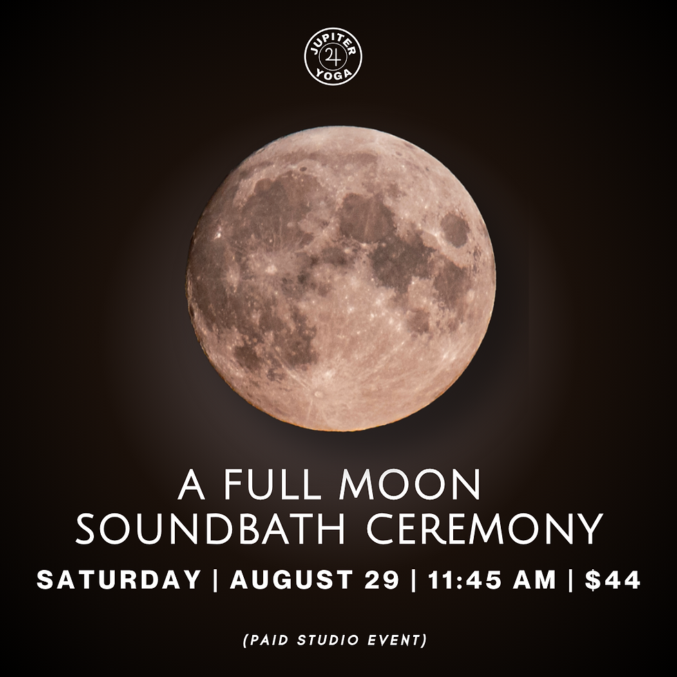 A Full Moon Soundbath Ceremony
