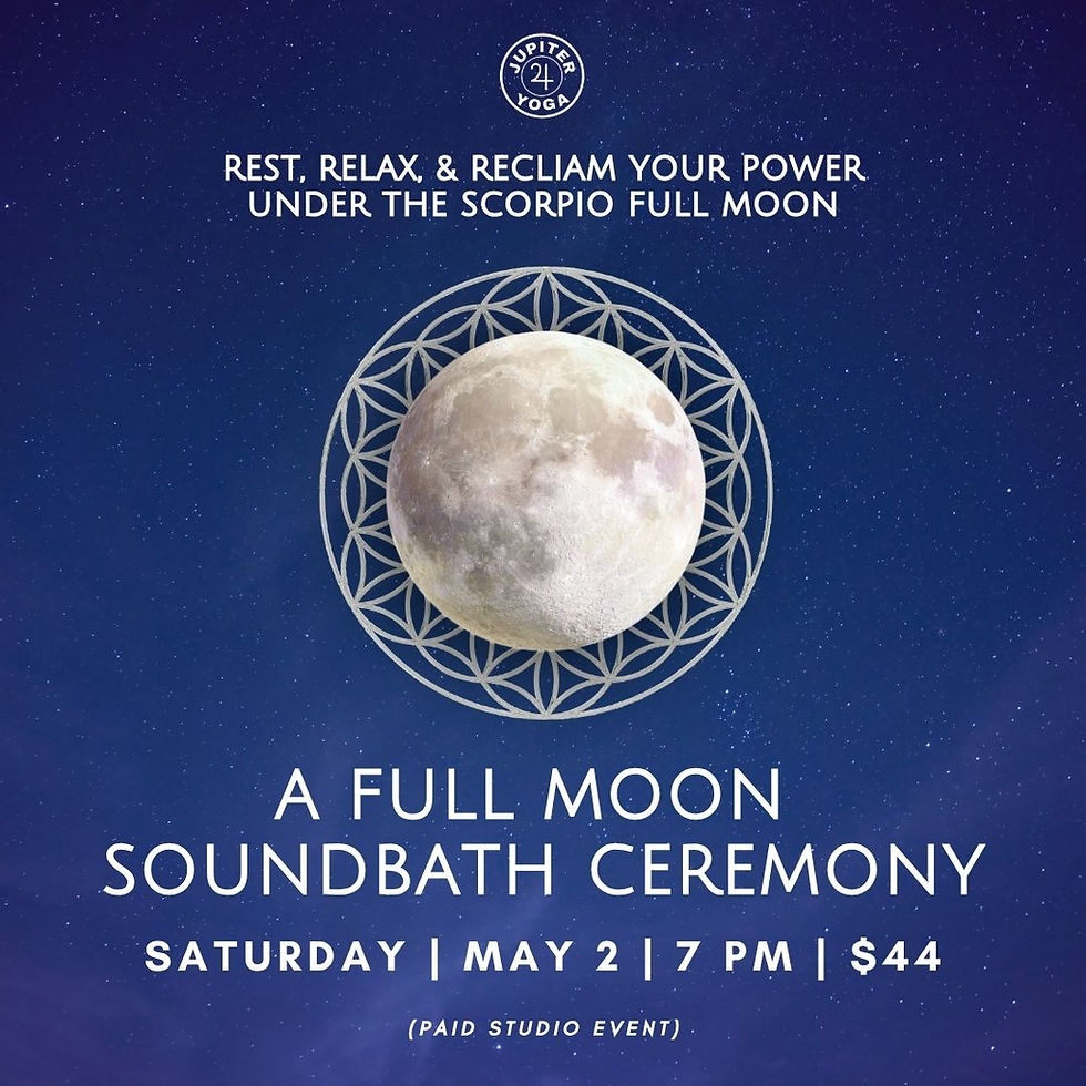 Full Moon Soundbath Ceremony