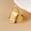 Thumbnail: Chunky Boho Statement Ring– 18k Gold Plating