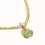 Thumbnail: Winslow Non-Tarnish Jade Stone Pendant Chain Necklace