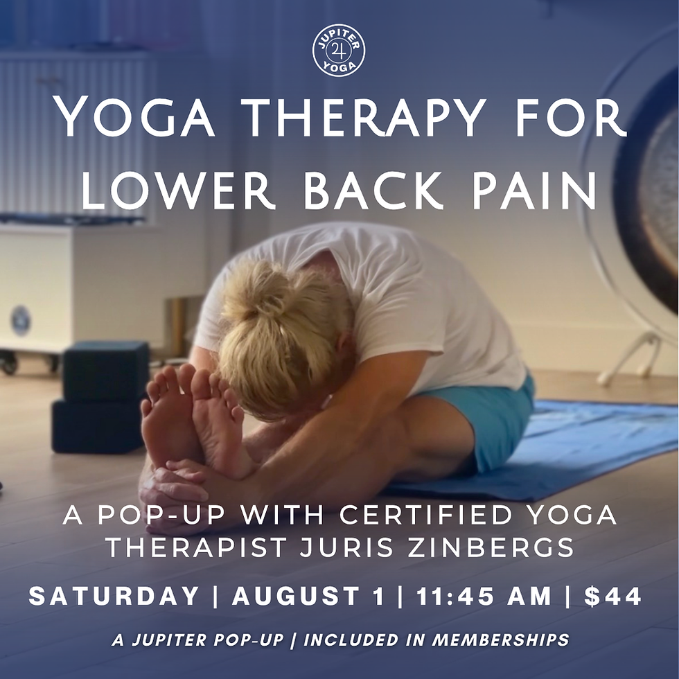 Yoga Therapy for Lower back Pain Pop-Up