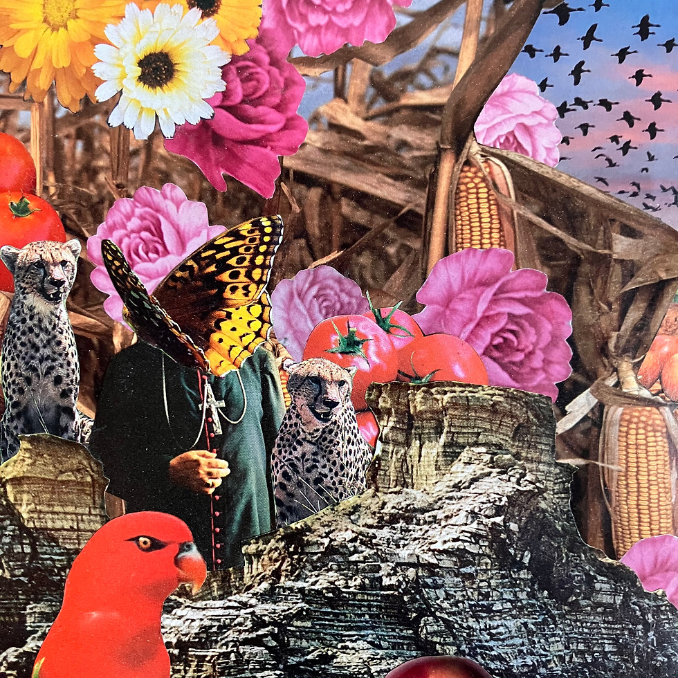 Thumbnail: The Valley of Excess & Beauty II (2024) Handmade Collage