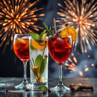 Lucious and delicious botanical roots barks leaves fruits and flowers mixed into drinks in