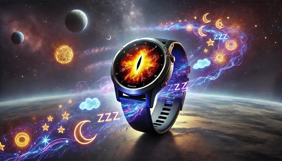 DALL·E 2025-01-24 13.45.11 - A Garmin Fenix 7 smartwatch designed to resemble the Eye of S