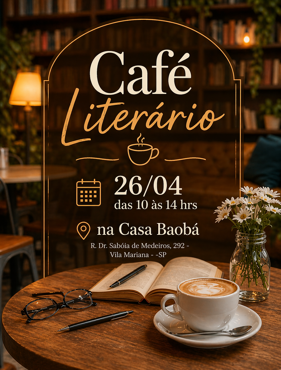 Café Literário com Maria Silvério