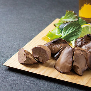 あおい杜の最高傑作ビールが進むスモーク・ド・レバー。