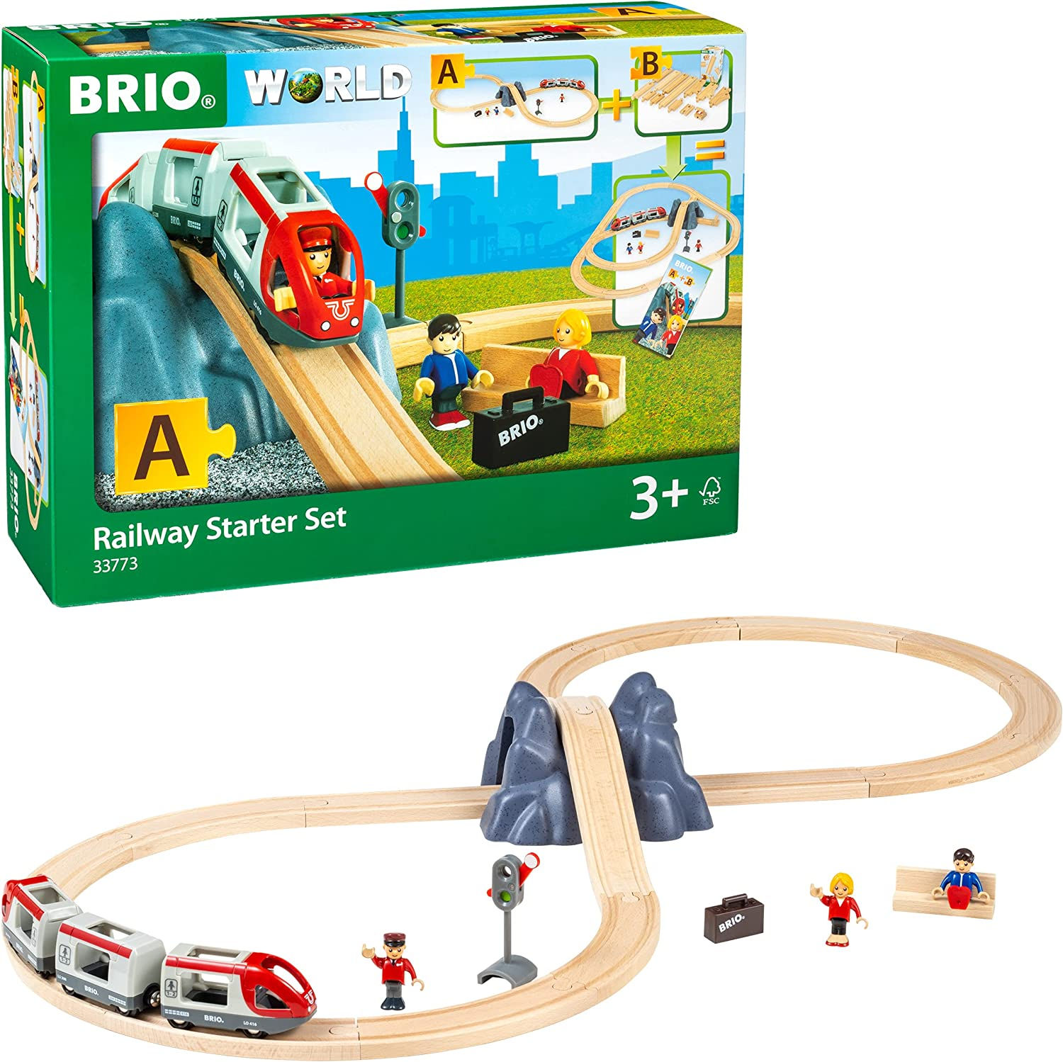 Brio Train Set 33773 - Railway Starter Set Pack A