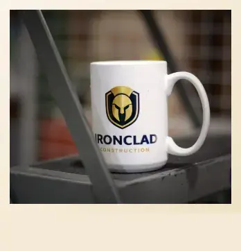 Custom mug with member business branding