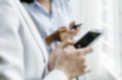 Pharmacist on smartphone