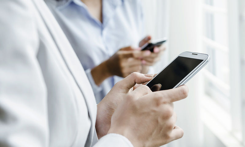 People Using Smartphones