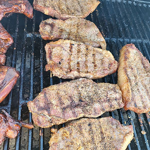 SMOKED PORK STEAKS