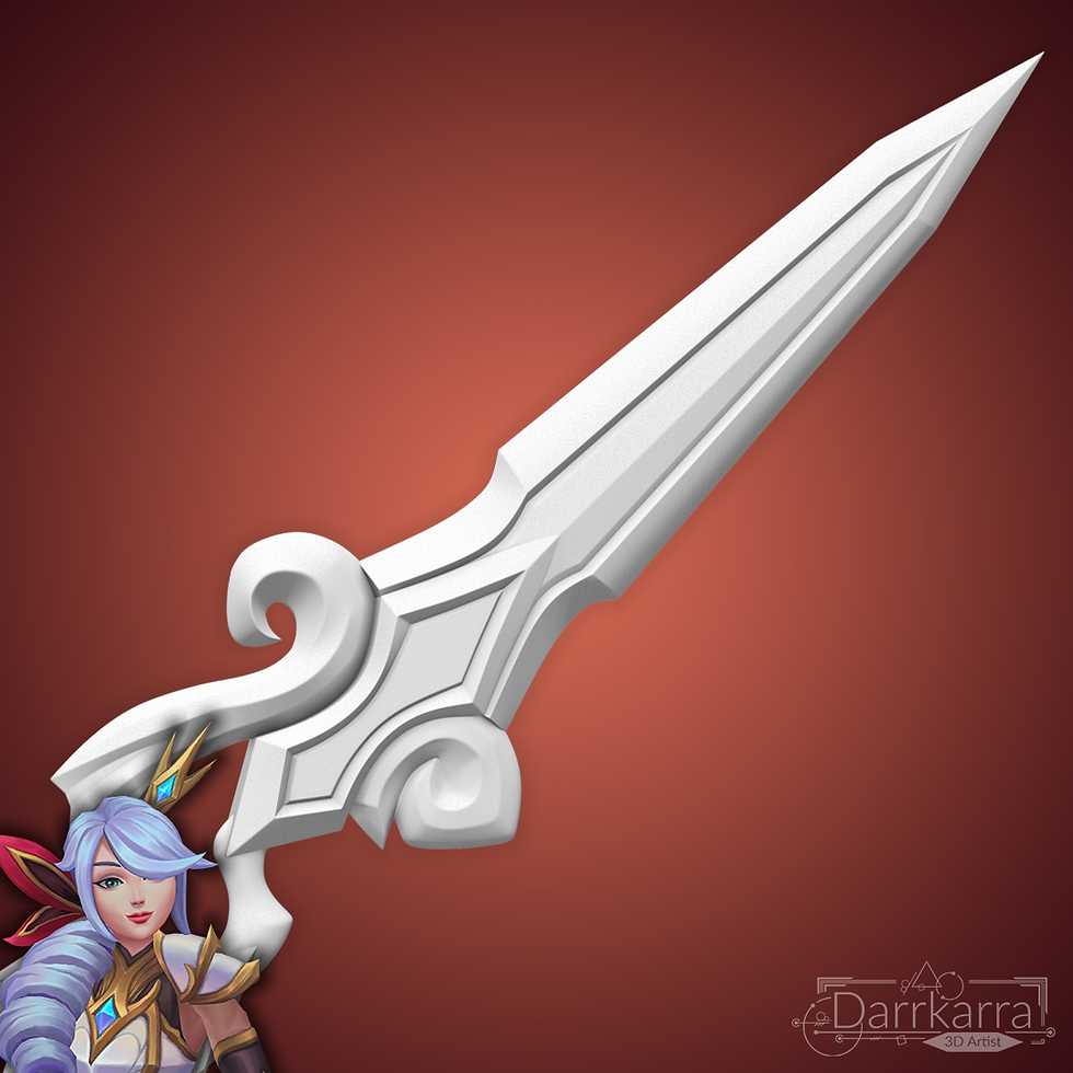 Miniature : Gwen Battle Queen League of Legends Fichier STL