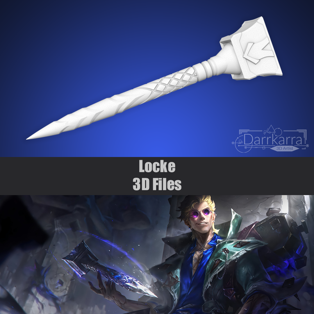 Locke Nail Weapon League of Legends 3D Cosplay Files