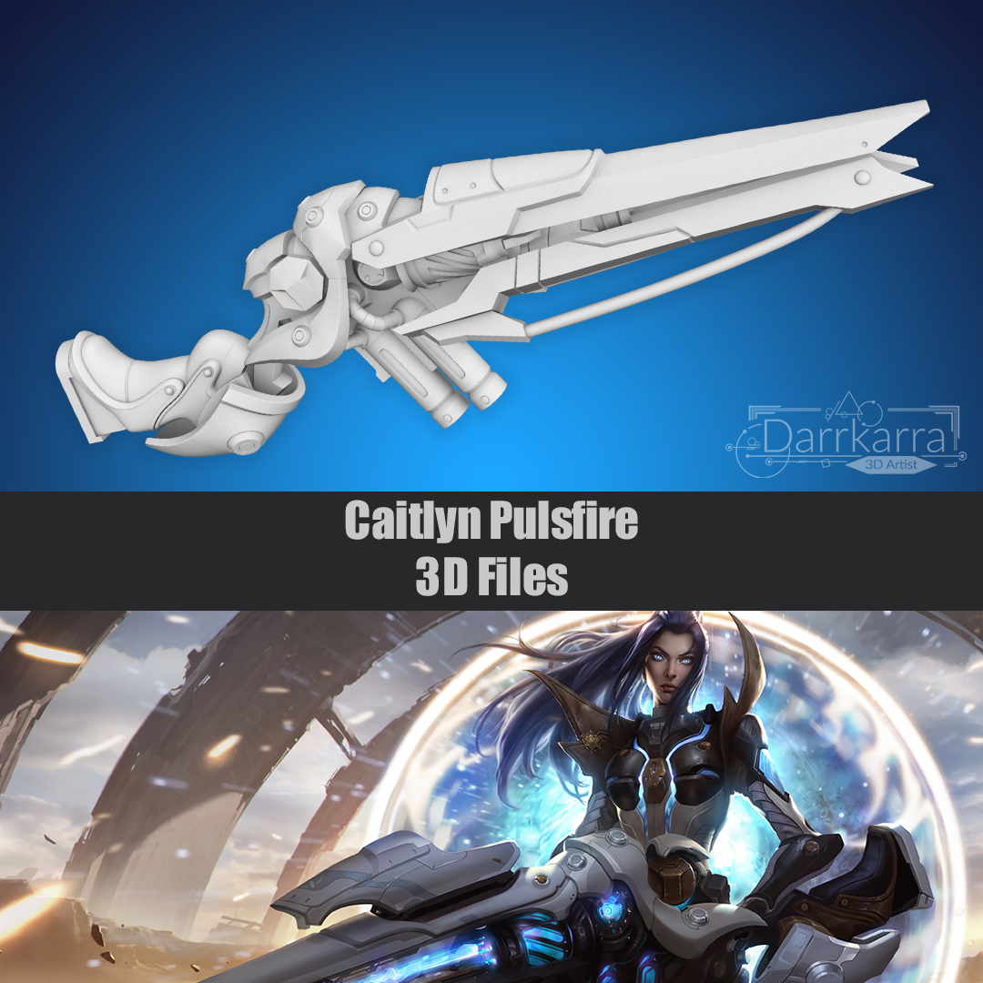 Caitlyn Pulsfire League of Legends 3D Cosplay Files