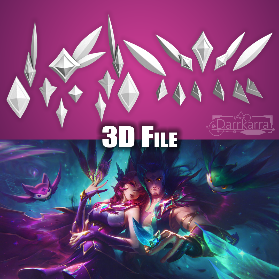 Accessoires Star Guardian Xayah League of Legends Fichiers STL