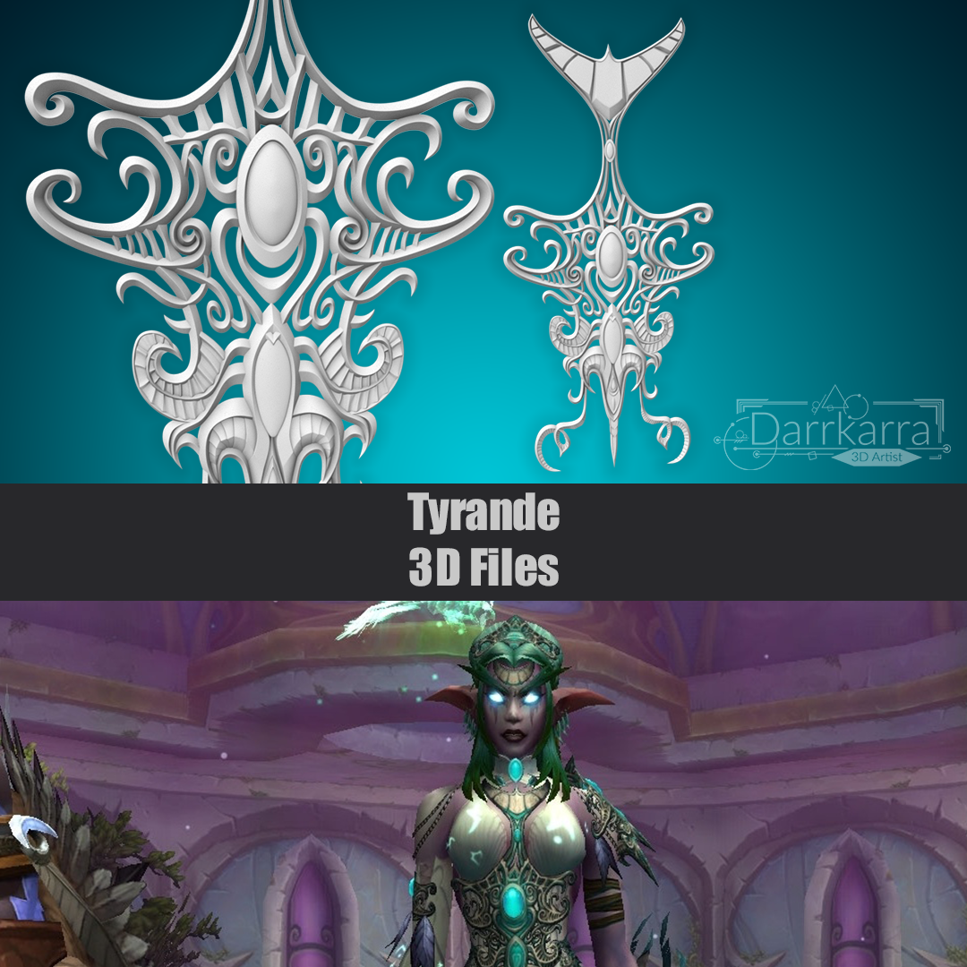 Tyrande Armor Chest World of Warcraft Fichiers 3D Cosplay