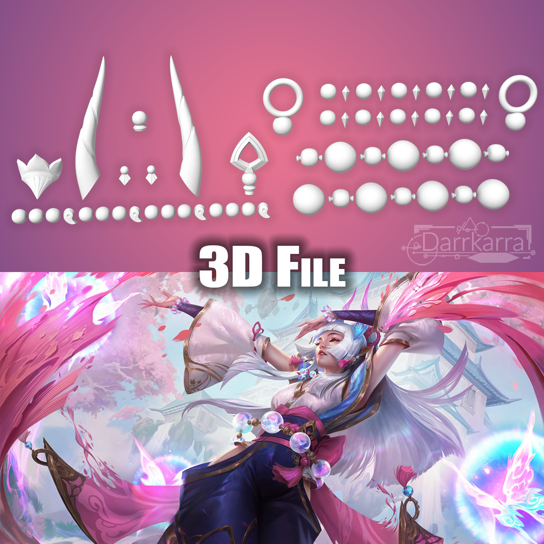 Accessoires Spirit Blossom Syndra League of Legends Fichiers STL