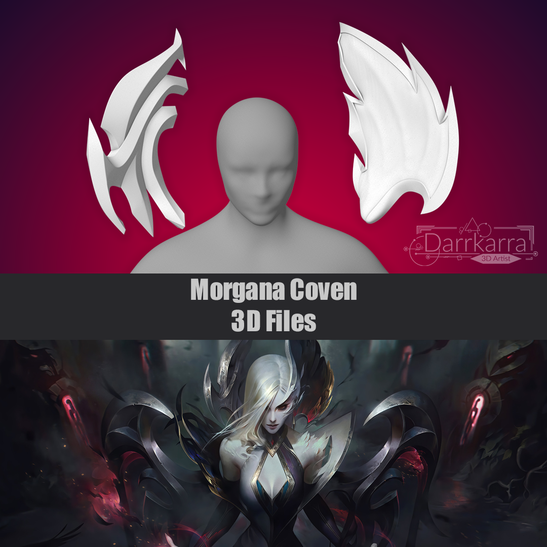 Morgana Coven Wings Head League of Legends Fichiers 3D Cosplay