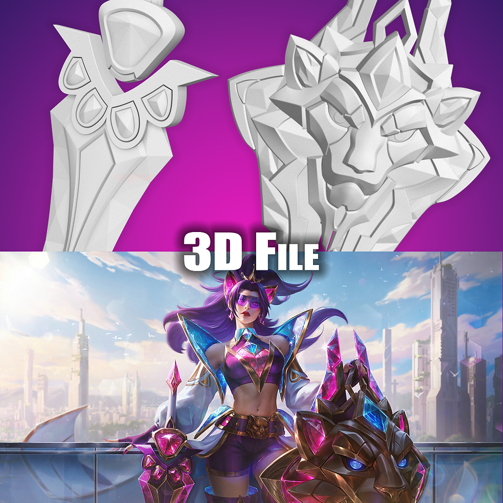 Leona Battle Lion Prestige League of Legends Fichiers STL