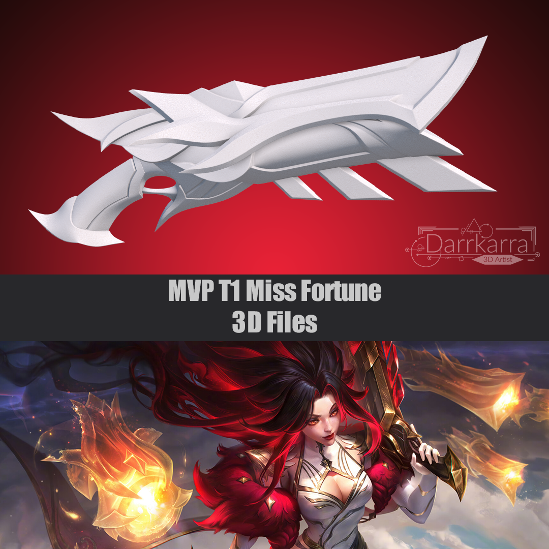 MVP T1 Miss Fortune Gun League of Legends Fichier 3D Cosplay