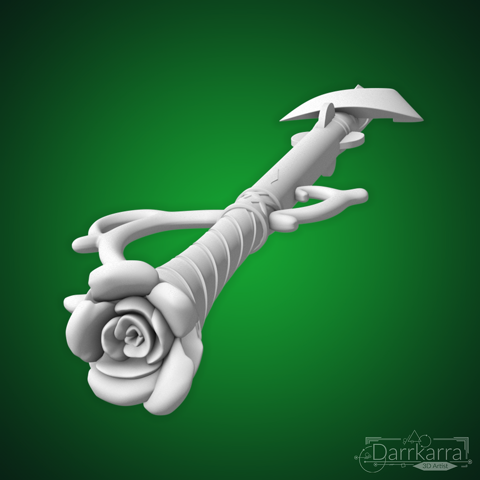 Thumbnail: Emerald Witch Arc Staff Black Butler STL Files