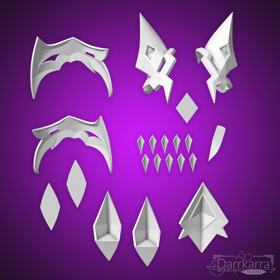Thumbnail: Ahri Coven Accessoires League of Legends 3D Cosplay Files