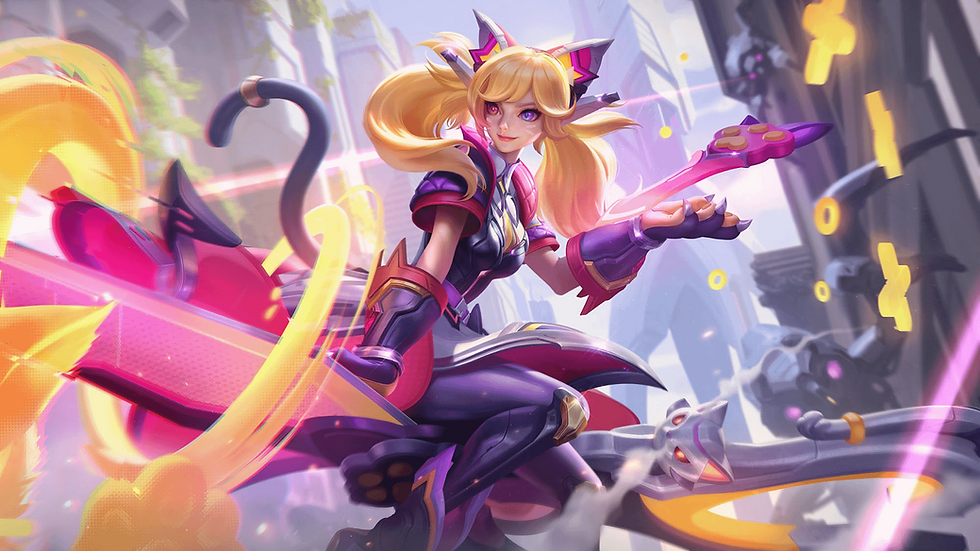 Thumbnail: Gwen Battle Cat League of Legends Wild Rift 3D Printed Kit