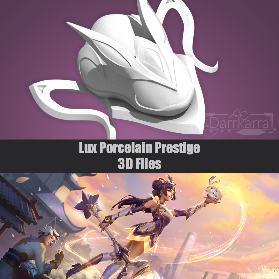 Prestige Porcelain Lux Accessoires League of Legends Fichiers 3D Cosplay