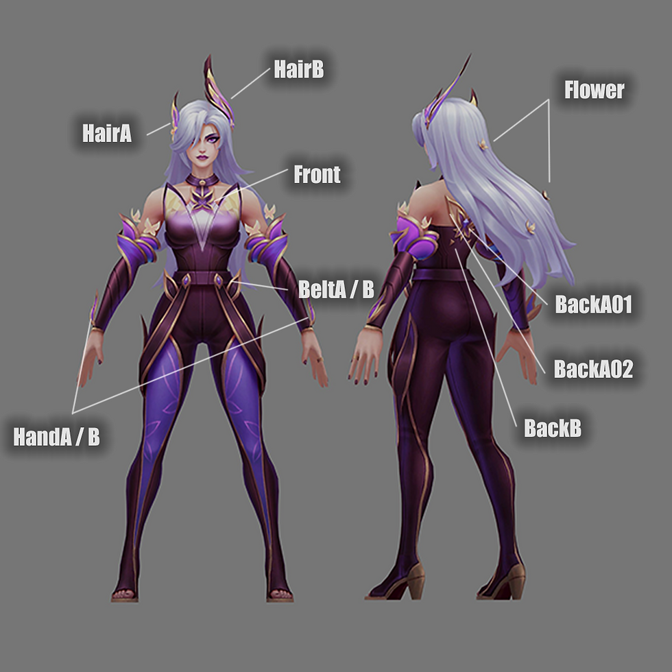 Miniature : Katarina Faerie Court Prestige Accesoires League of Legends Fichiers STL