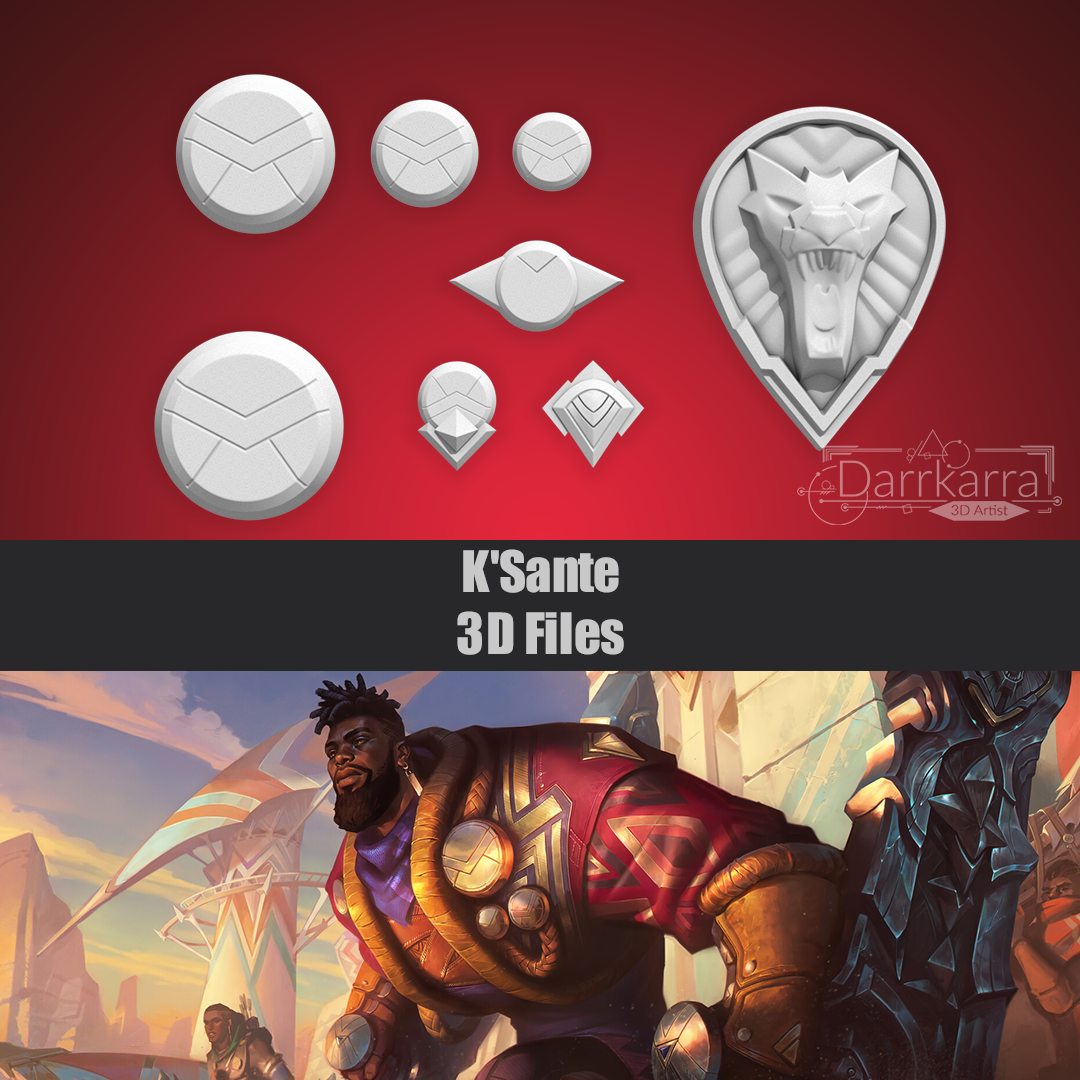 K'Sante Accessoires League of Legends 3D Files Cosplay