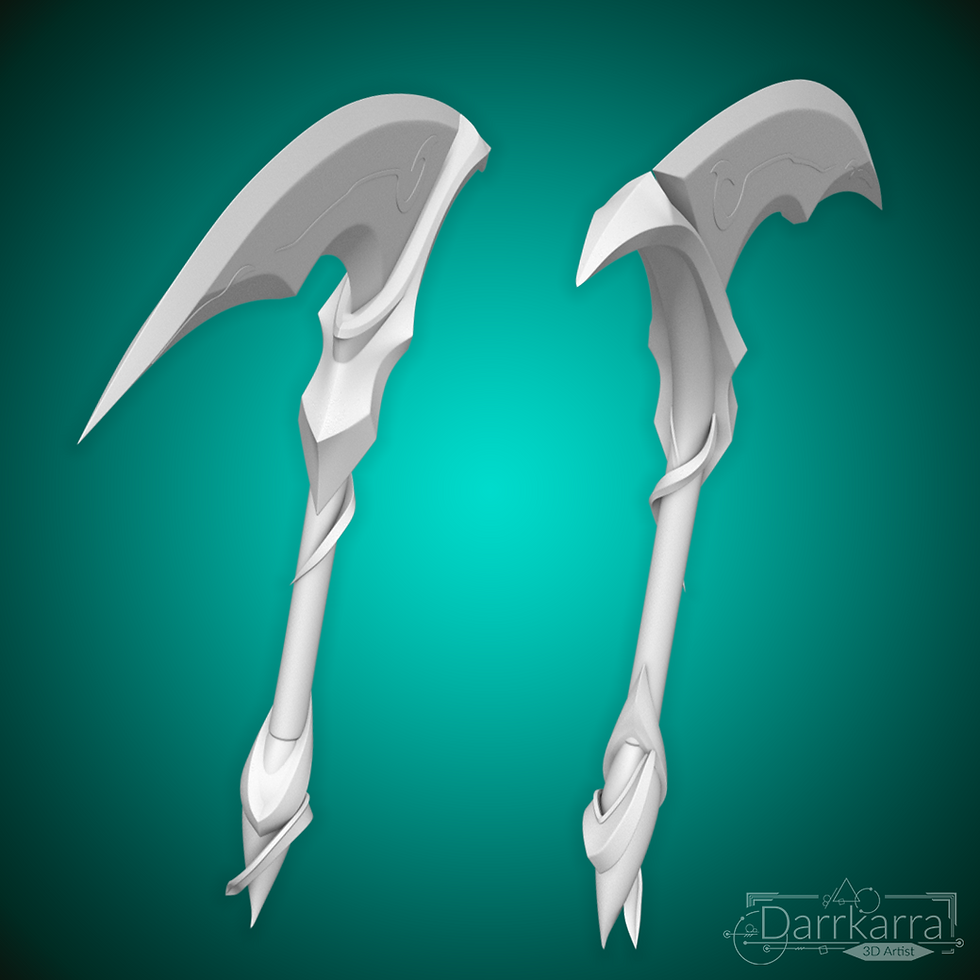 Miniature : Akali Calligraphia League of Legends Wild Rift 3D Printed Kit