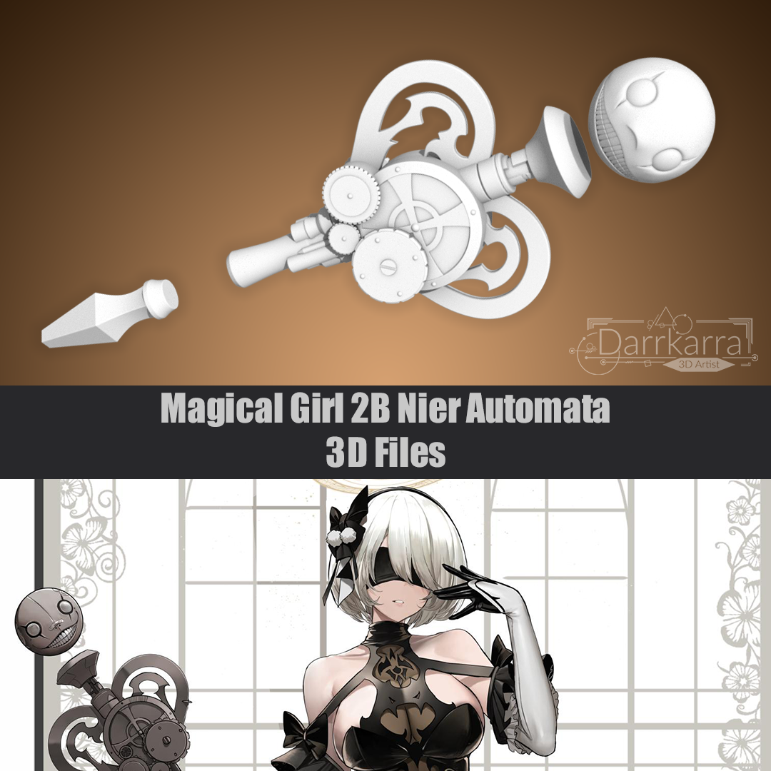 Magical Girl 2B Nier Automata Fichiers 3D