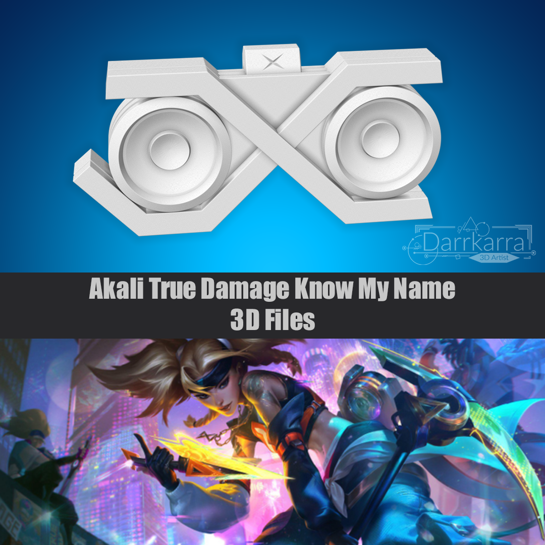 Akali True Damage Know My Name Speaker League of Legends Fichiers 3D Cosplay