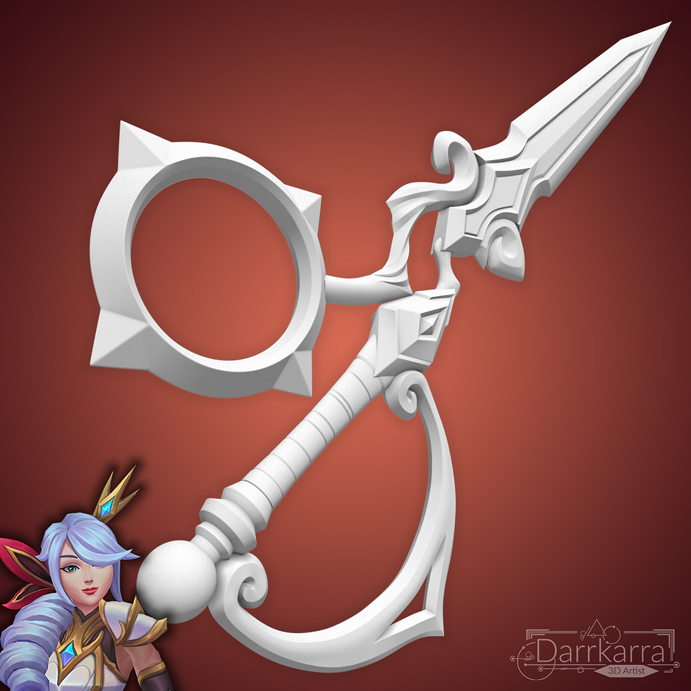 Miniature : Gwen Battle Queen League of Legends Fichier STL