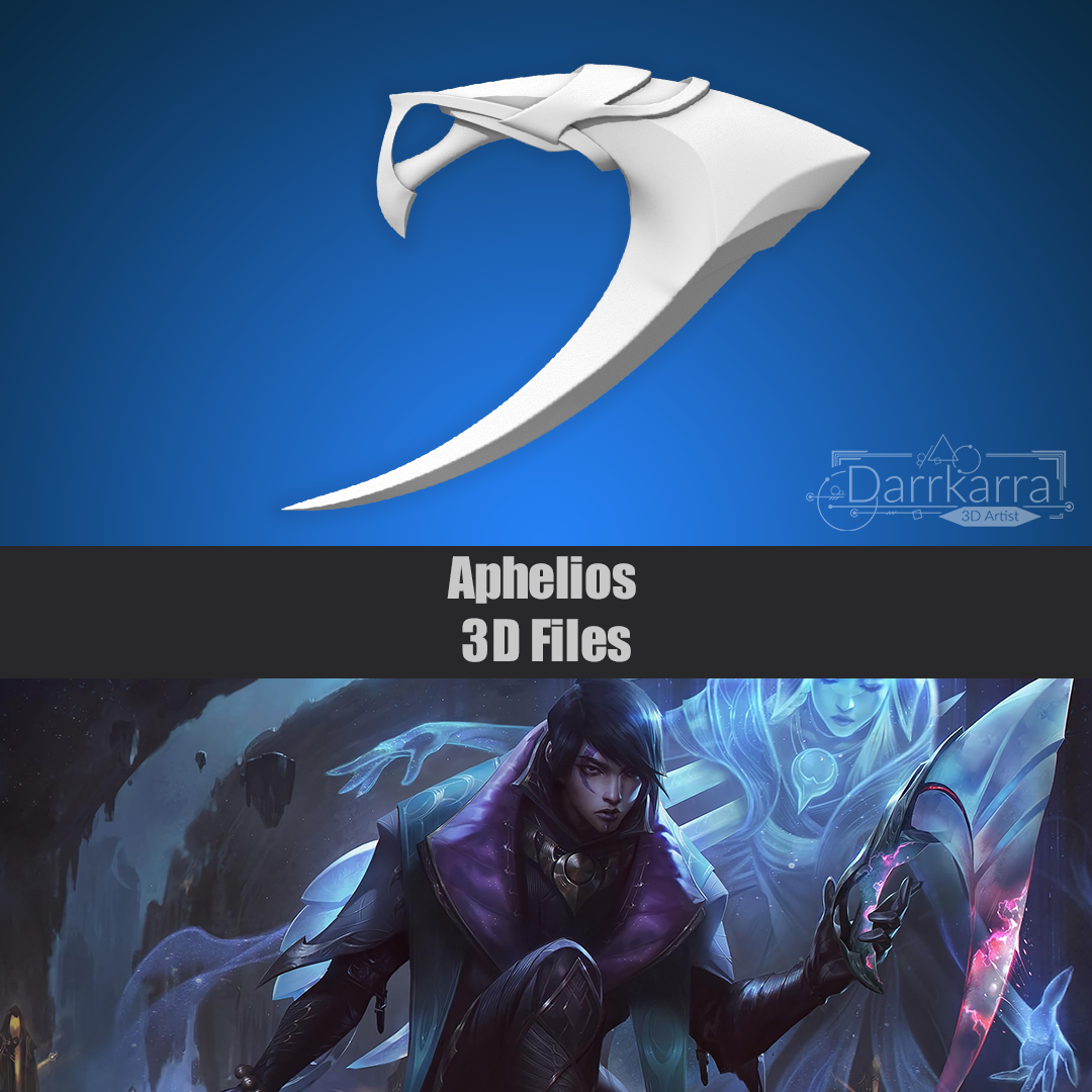 Aphelios Severum League of Legends Fichier 3D Cosplay