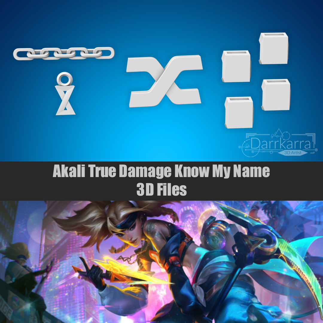 Akali True Damage Know My Name Access League of Legends Fichiers 3D Cosplay