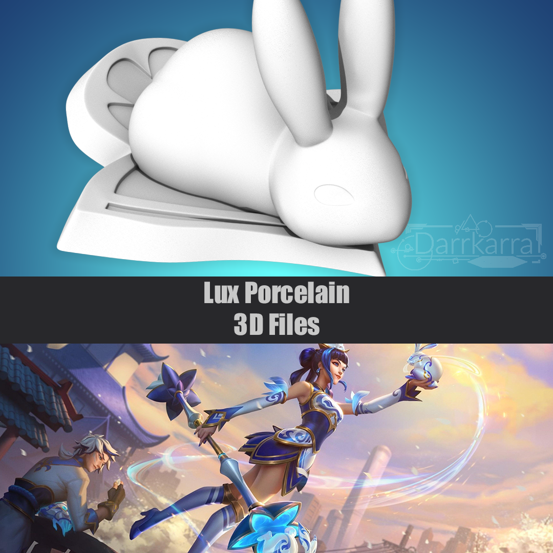 Porcelain Lux Accessoires League of Legends Fichiers 3D Cosplay