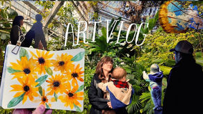 Art Vlog: Painting Sunflowers, Toledo Zoo, and Rainy Days at Home