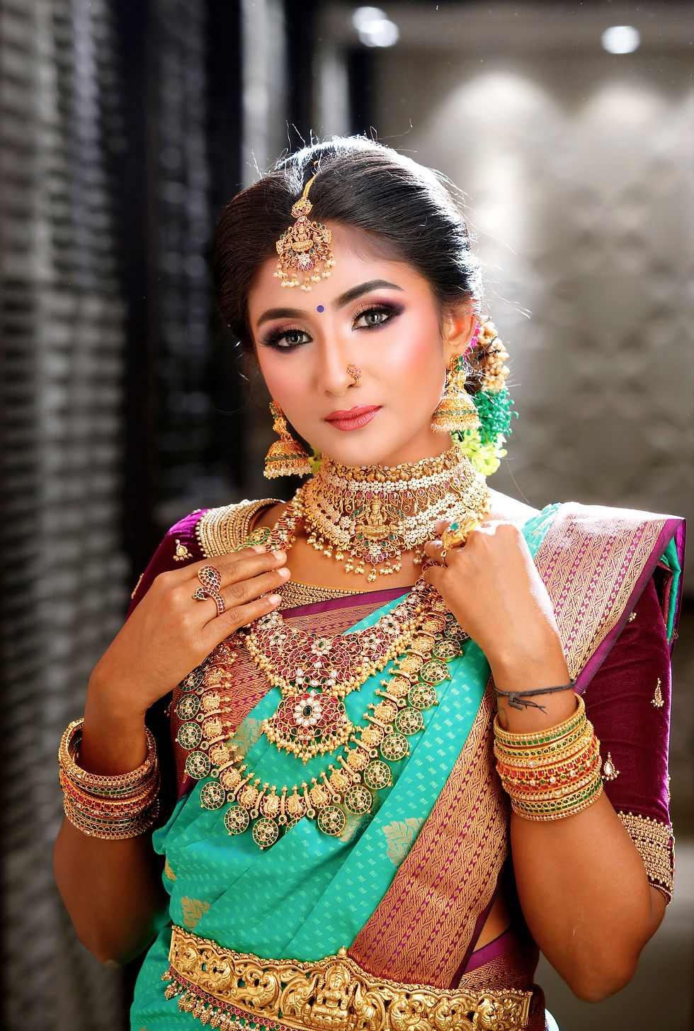 Custom bridal makeup look by Jeevitha Makeup Artistry for a personalized wedding day