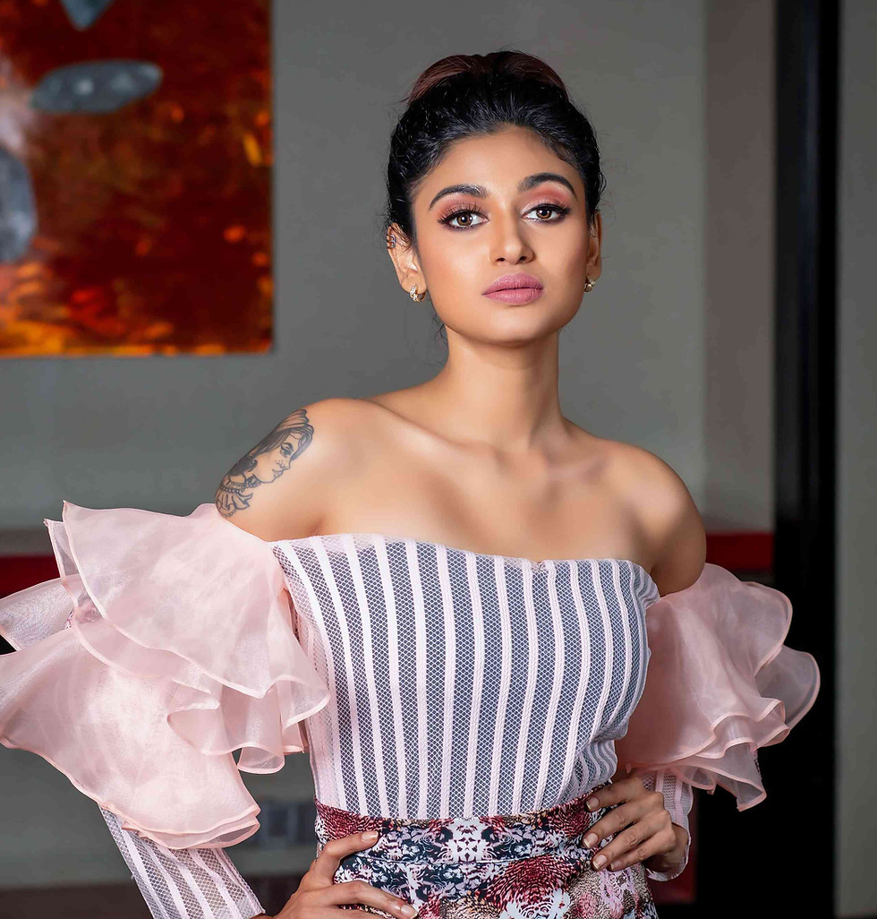 Actress Oviya in a flawless makeup look by Jeevitha Makeup Artistry at ER Makeup Studio, best celebrity makeup artist in Chennai. Stunning makeup for every occasion, including weddings, parties, red carpet events, and editorial shoots. Chennai’s top celebrity makeup artist | South Indian celebrity makeup artist | Best event and bridal makeup artist in Chennai | Famous bridal and celebrity makeup artist | Chennai best celebrity makeup artist | Nearby makeup artist.